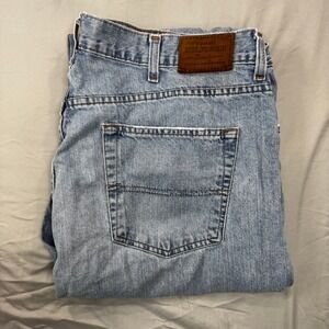Tommy Hilfiger Mens Relaxed Fit Light Wash Denim Jeans Size 40x34